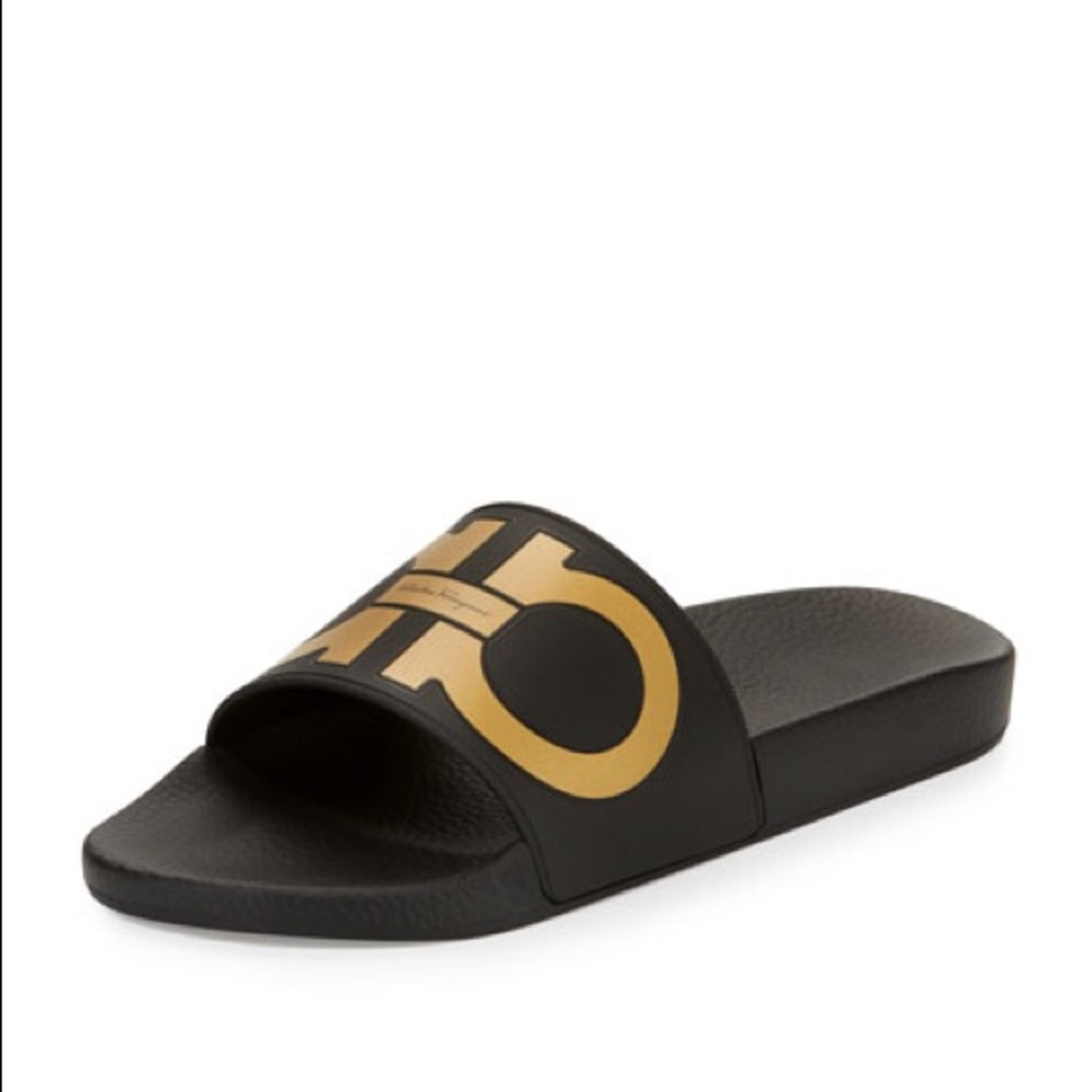 Salvatore Ferragamo Groove Slides